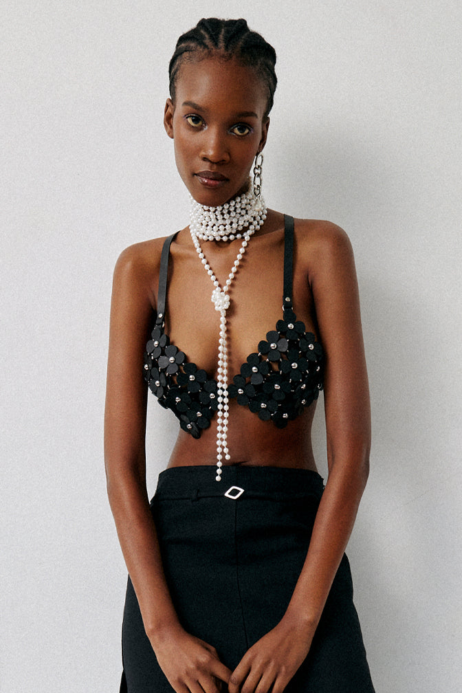 PRE-ORDER: LUCKY LEATHER BRA TOP