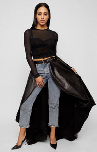 REGAL LEATHER PEPLUM BELT