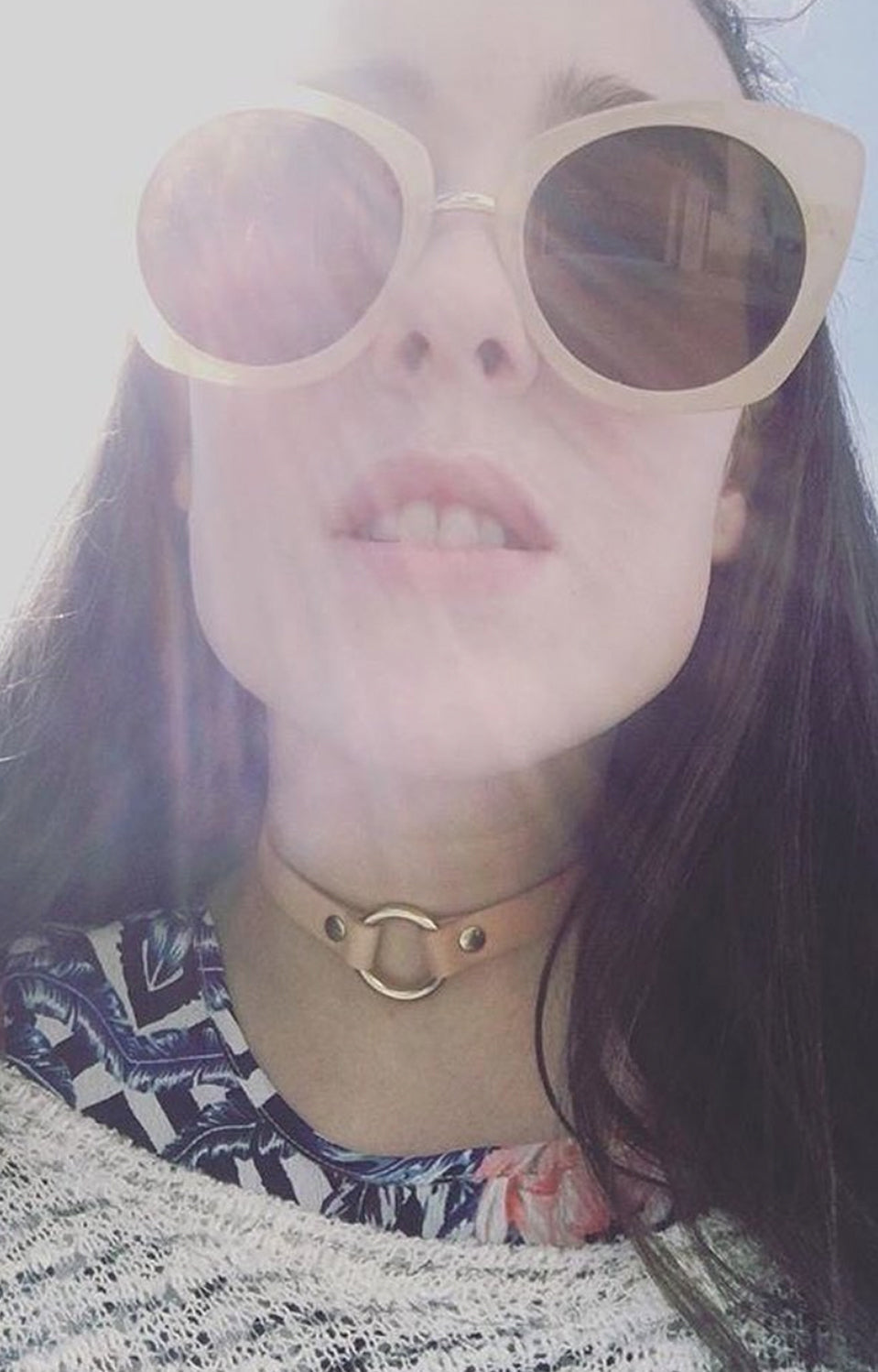 SIGNATURE LEATHER O-RING CHOKER