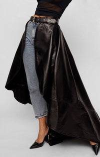 REGAL LEATHER PEPLUM BELT