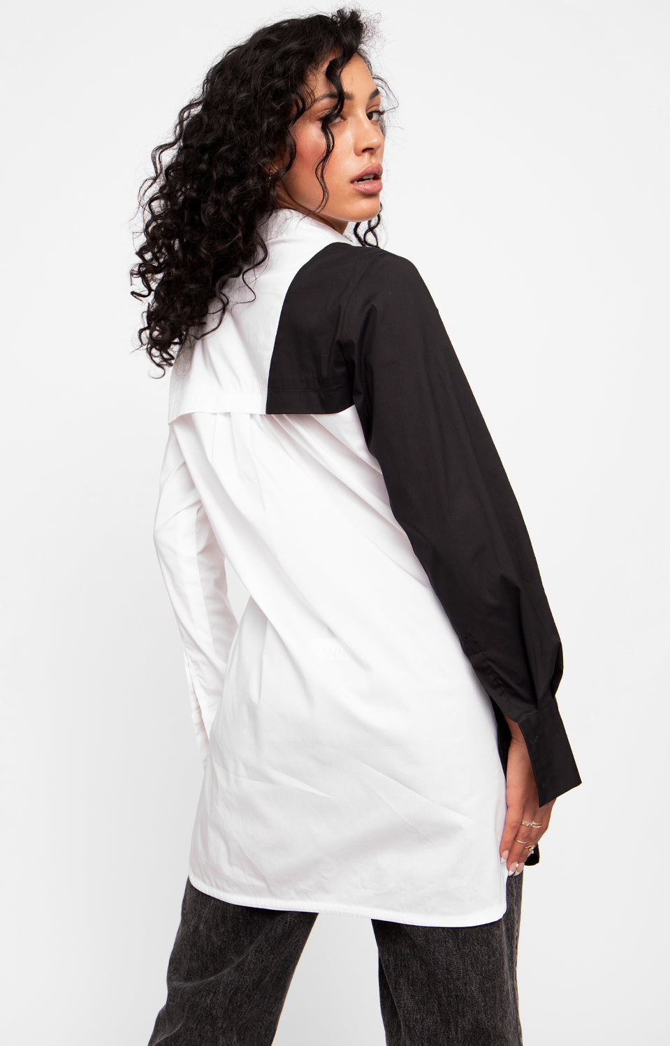 ASYMMETRICAL DRESS SHIRT