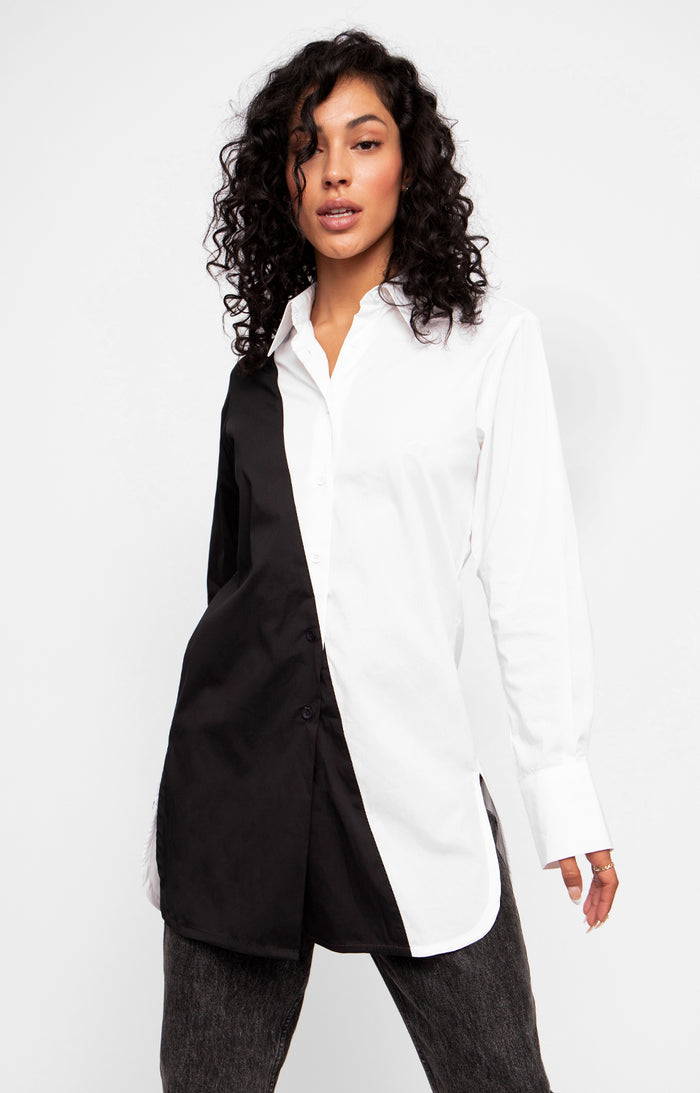 ASYMMETRICAL DRESS SHIRT