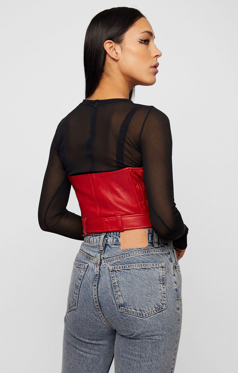 RIRI MOTO LEATHER CORSET BELT
