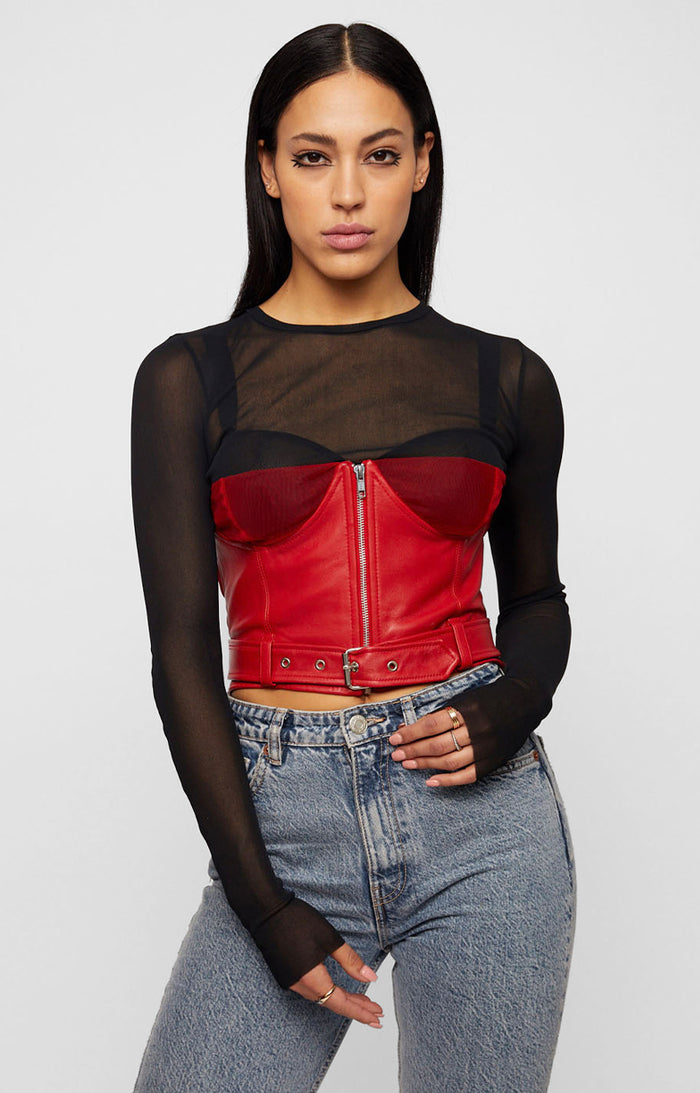 RIRI MOTO LEATHER CORSET BELT