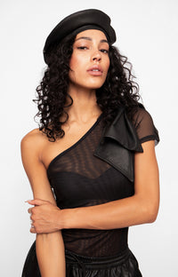 LEATHER BERET