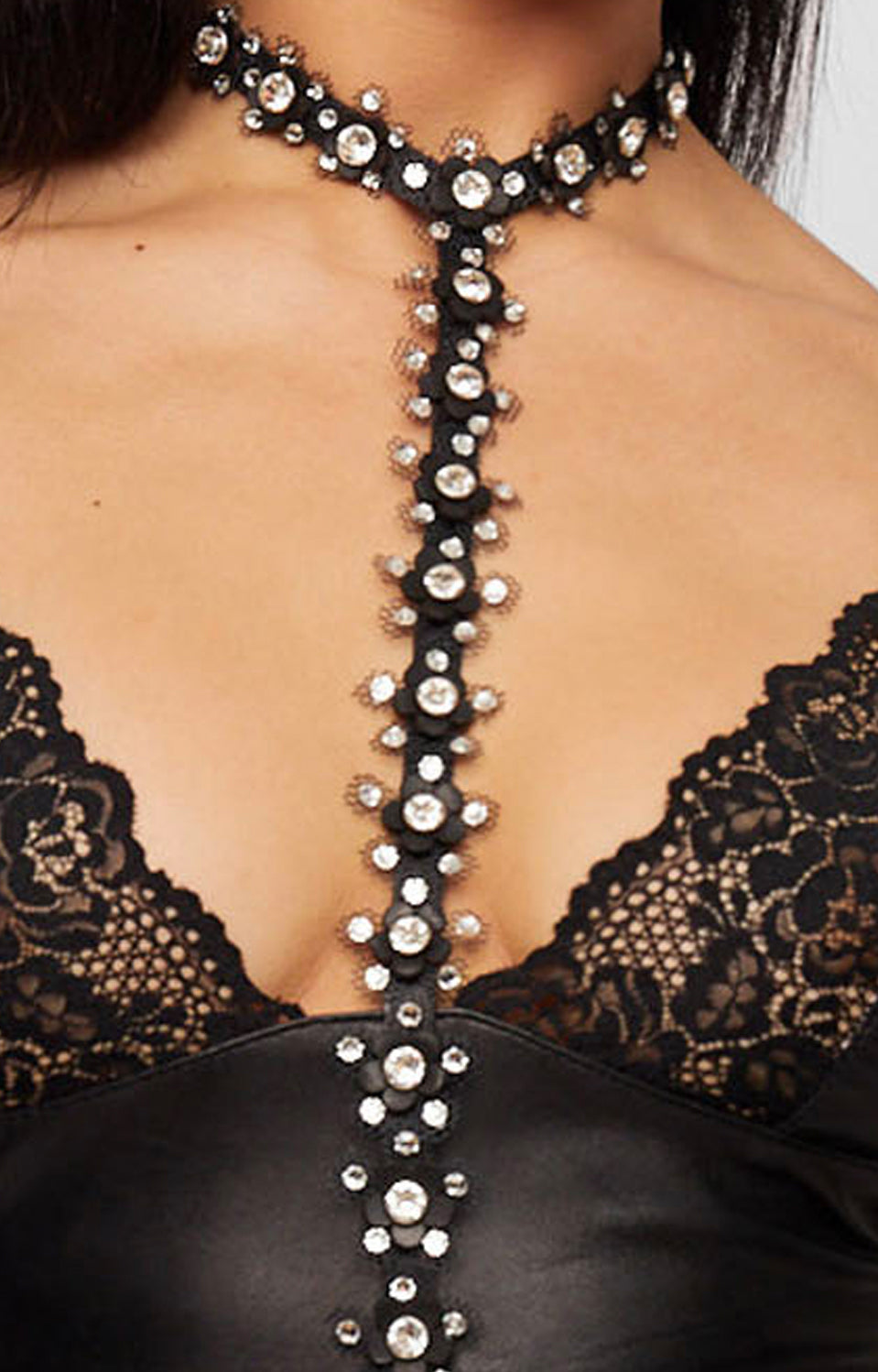 LEATHER & TULLE FLOWER HARNESS